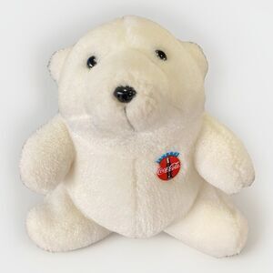 Vintage 1993 Always Coca-Cola Polar Bear Plush Toy Stuffed Animal Pre-owned